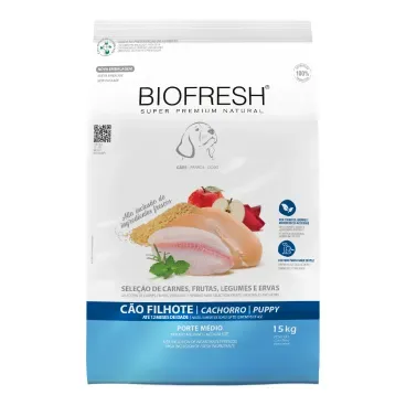 Racao Biofresh Caes Adultos Racas Grandes e Gigantes Frango_15KG_FRENTE